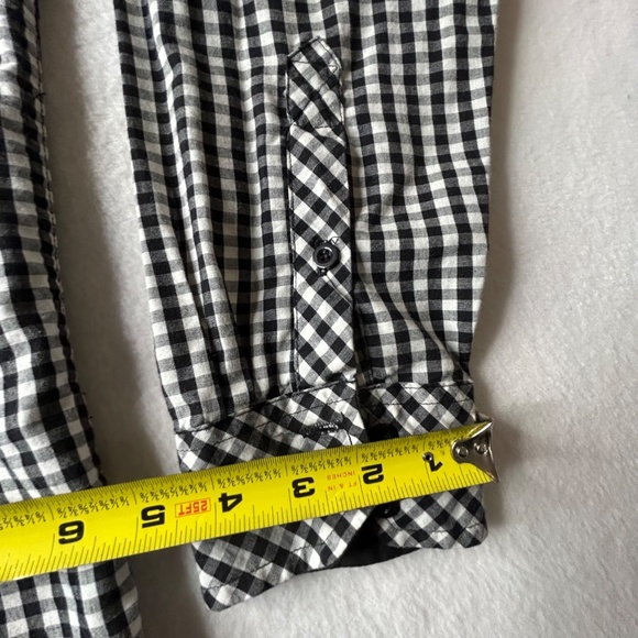 Burnside Y2K Large Checkered Long Sleeve Shirt Gingham Button Down - Picture 11 of 14